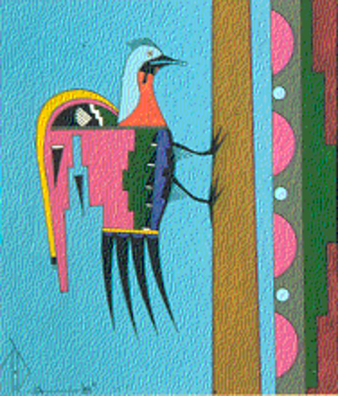 Untitled (Multi-colored bird)