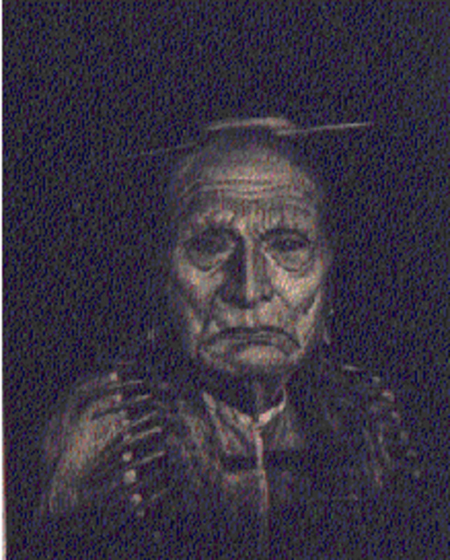 Ruling His Sun, Pawnee warrior