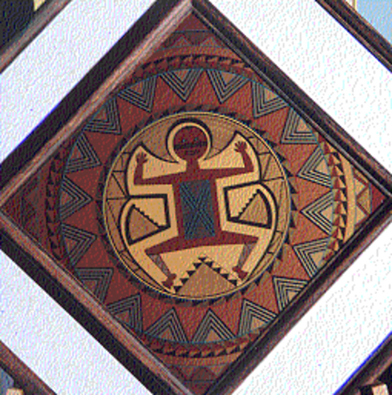 Mimbres polychrome man