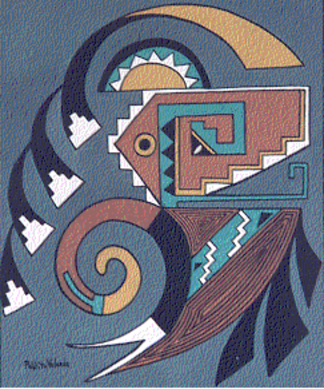 Abstract rainbird