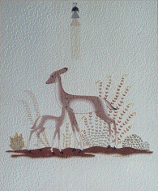 Deer and fawn