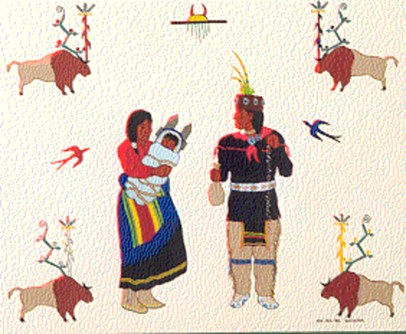 Osage child naming ceremony