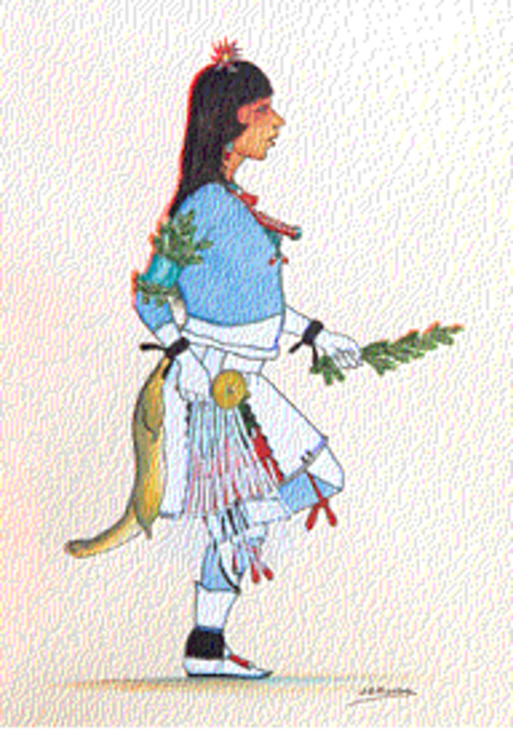 Pueblo dancer