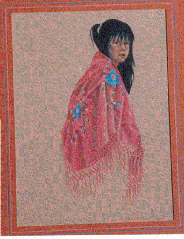 Rose shawl