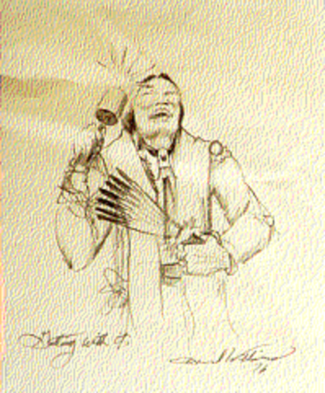 Getting with it, Kiowa gourd dancer