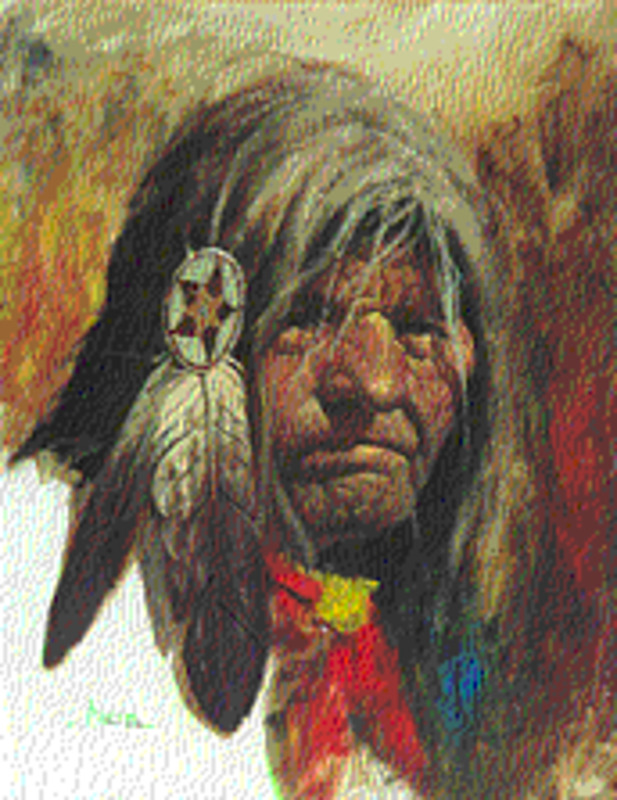 Untitled (Portrait of Native American elder)