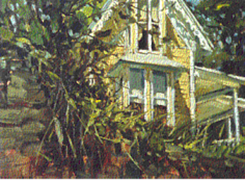 Hillside house