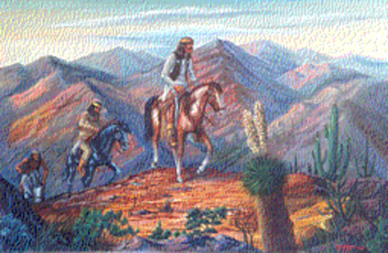 Apaches on horseback