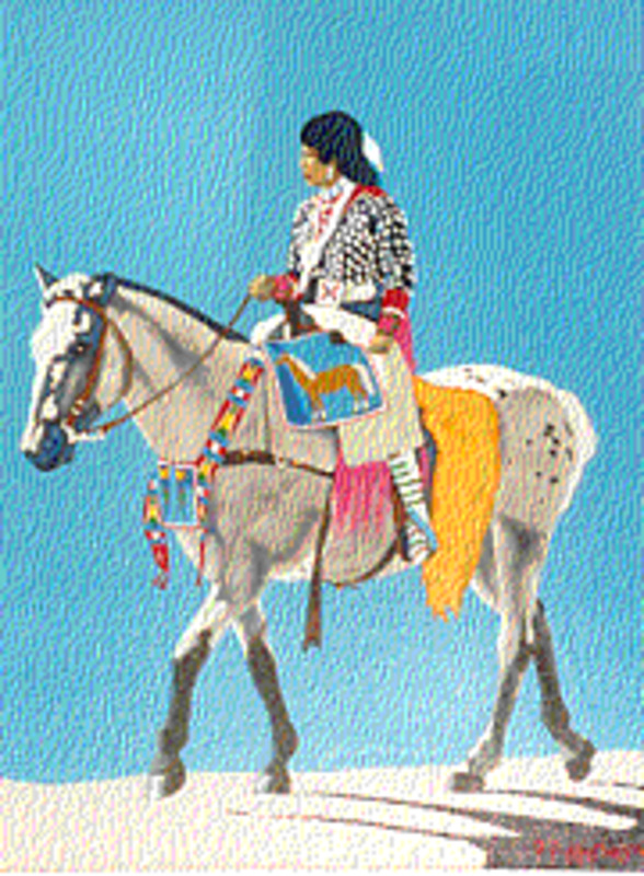 Lady on horse