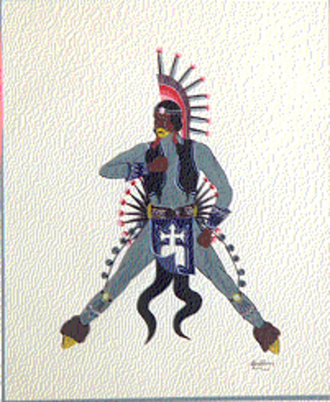 Kiowa war dancer