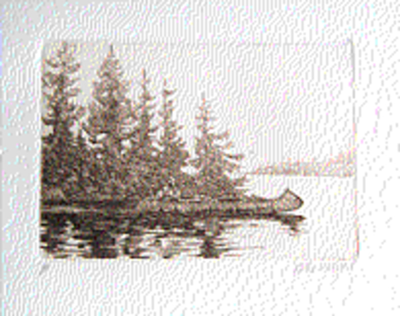 Untitled (Man in canoe)