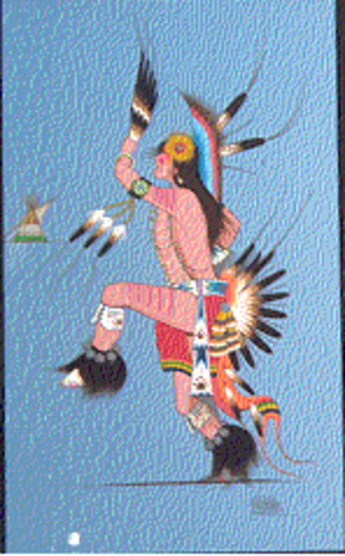 Traditional Comanche dancer