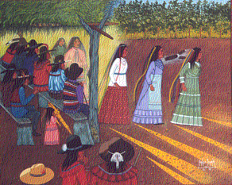 Ribbon dance - Green corn ceremony
